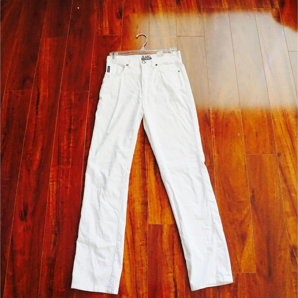Vintage Iceberg Made In Italy Size 27 White Jeans Y2K 90s - Picture 4 of 5